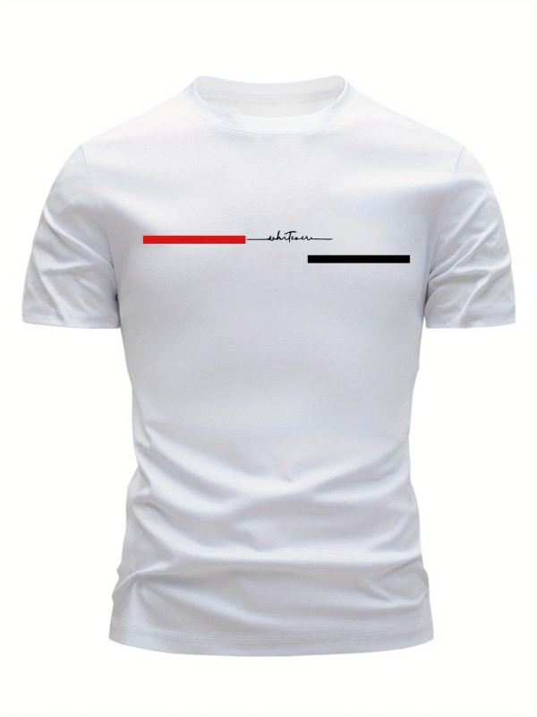 Tricou de vară pentru bărbați, cu mânecă scurtă, cu guler rotund, stil european și american, pentru sport, vară, nou, cu bumbac gros