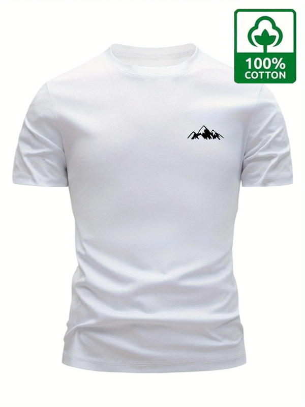 Tricou de vară pentru bărbați, cu mânecă scurtă, cu guler rotund, stil european și american, pentru sport, vară, nou, cu bumbac gros