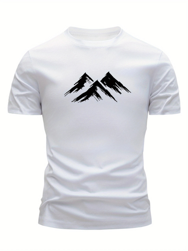 Tricou de vară pentru bărbați, cu mânecă scurtă, cu guler rotund, stil european și american, pentru sport, vară, nou, cu bumbac gros