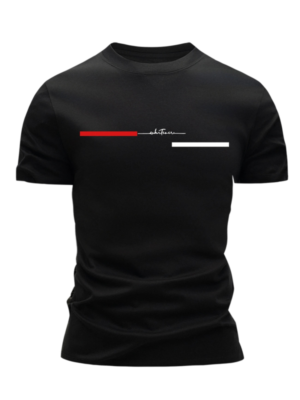 Tricou de vară pentru bărbați, cu mânecă scurtă, cu guler rotund, stil european și american, pentru sport, vară, nou, cu bumbac gros