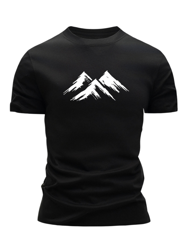 Tricou de vară pentru bărbați, cu mânecă scurtă, cu guler rotund, stil european și american, pentru sport, vară, nou, cu bumbac gros