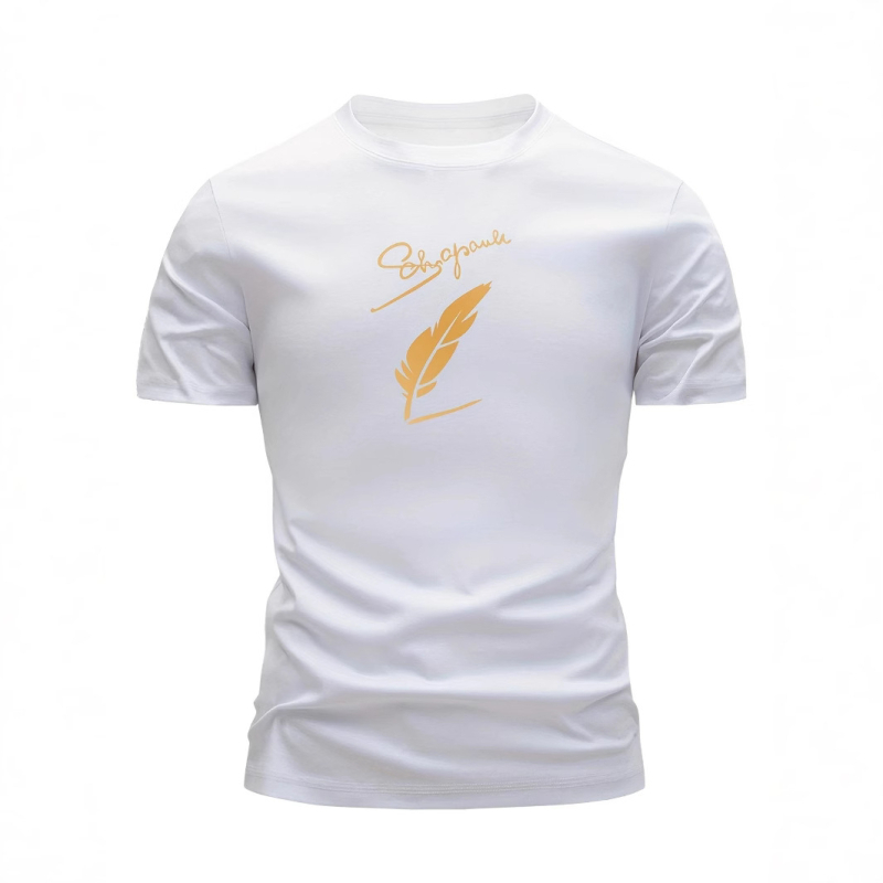 Tricou de vară pentru bărbați, cu mânecă scurtă, cu guler rotund, stil european și american, pentru sport, vară, nou, cu bumbac gros