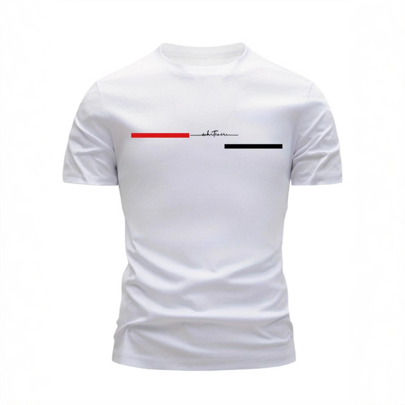 Tricou de vară pentru bărbați, cu mânecă scurtă, cu guler rotund, stil european și american, pentru sport, vară, nou, cu bumbac gros