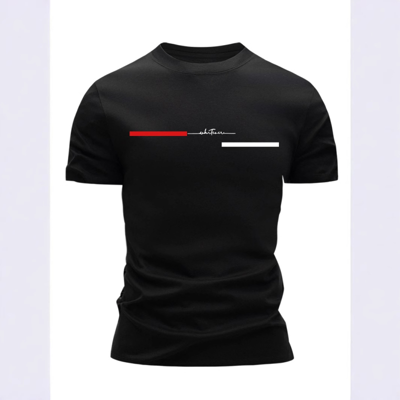 Tricou de vară pentru bărbați, cu mânecă scurtă, cu guler rotund, stil european și american, pentru sport, vară, nou, cu bumbac gros