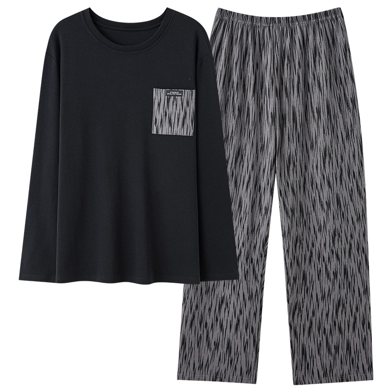 Meeste pikkade varrukatega kevad- ja sügispidžaama, mida saab kanda ka õues, sügisel ja talvel, pluss-suuruses poiste 2024. aasta uus koduriietus