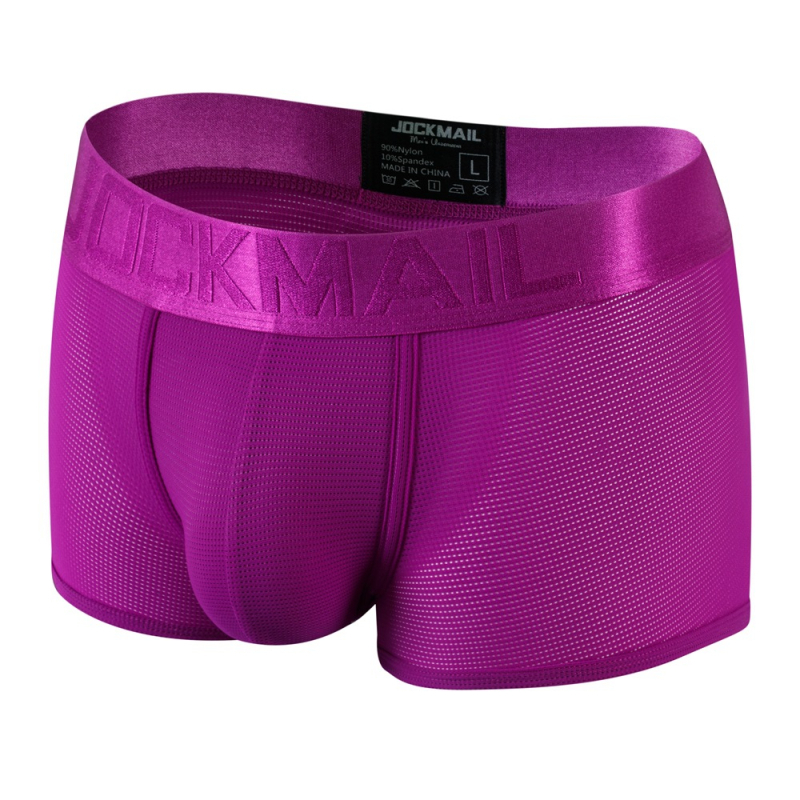 JOCKMAIL Sexy spodná bielizeň Pánske boxerky Ice Silk Priedušné mládežnícke štvorrohé nohavice Pánske tepláky zo sieťoviny, rýchloschnúce