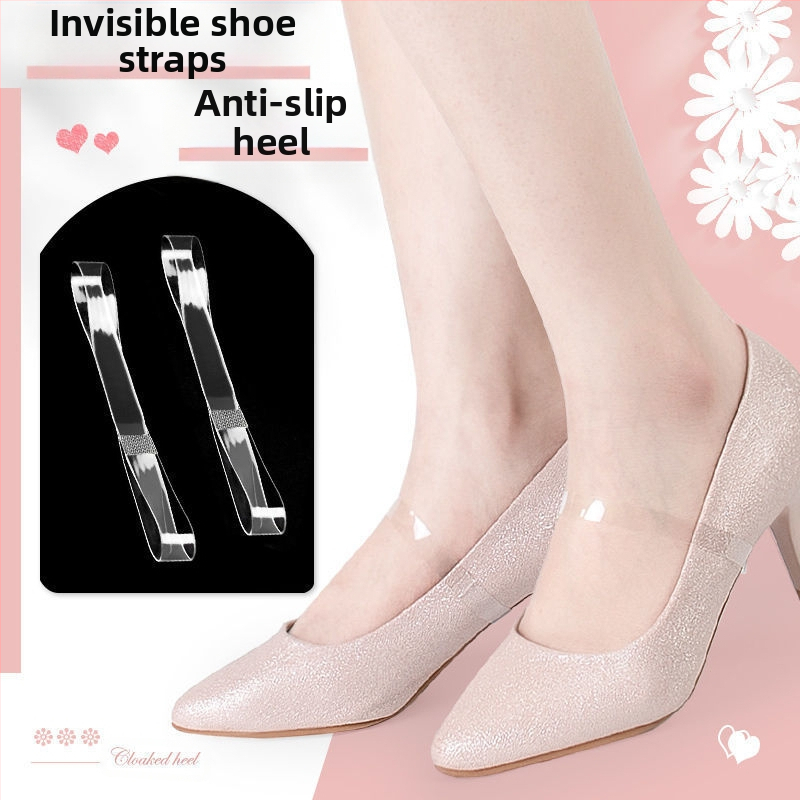 Nähtamatu läbipaistev kõrge kontsaga kingade rihm libisemisvastane rihm pandlarihm laisk kingapael libisemisvastane kontsaga siduv kingapael naistele