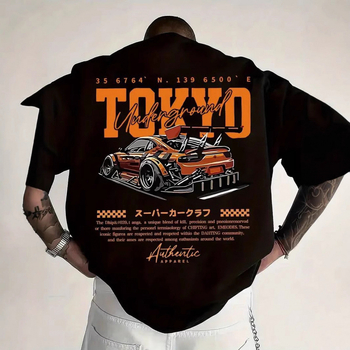 Αμερικανική ρετρό αγωνιστική φόρμα με κοντομάνικο μπλουζάκι γυναικών 2025 καλοκαίρι μοντέρνα μάρκα ευέλικτη μάρκα μισό μανίκι ρούχα χιπ χοπ δρόμου