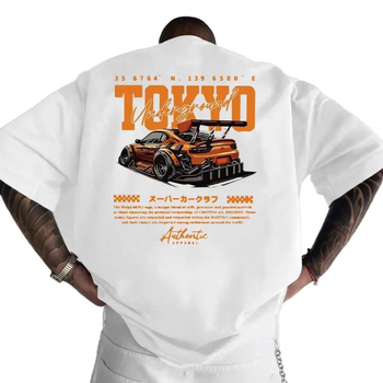 Αμερικανική ρετρό αγωνιστική φόρμα με κοντομάνικο μπλουζάκι γυναικών 2025 καλοκαίρι μοντέρνα μάρκα ευέλικτη μάρκα μισό μανίκι ρούχα χιπ χοπ δρόμου