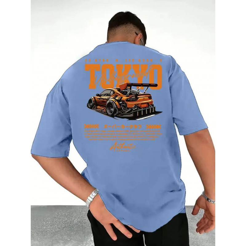 Američka retro trkaća odijela, majica kratkih rukava, ženska, ljetna trendi marka za 2025., svestrana hip-hop ulična odjeća s pola rukava