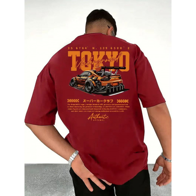 Američka retro trkaća odijela, majica kratkih rukava, ženska, ljetna trendi marka za 2025., svestrana hip-hop ulična odjeća s pola rukava