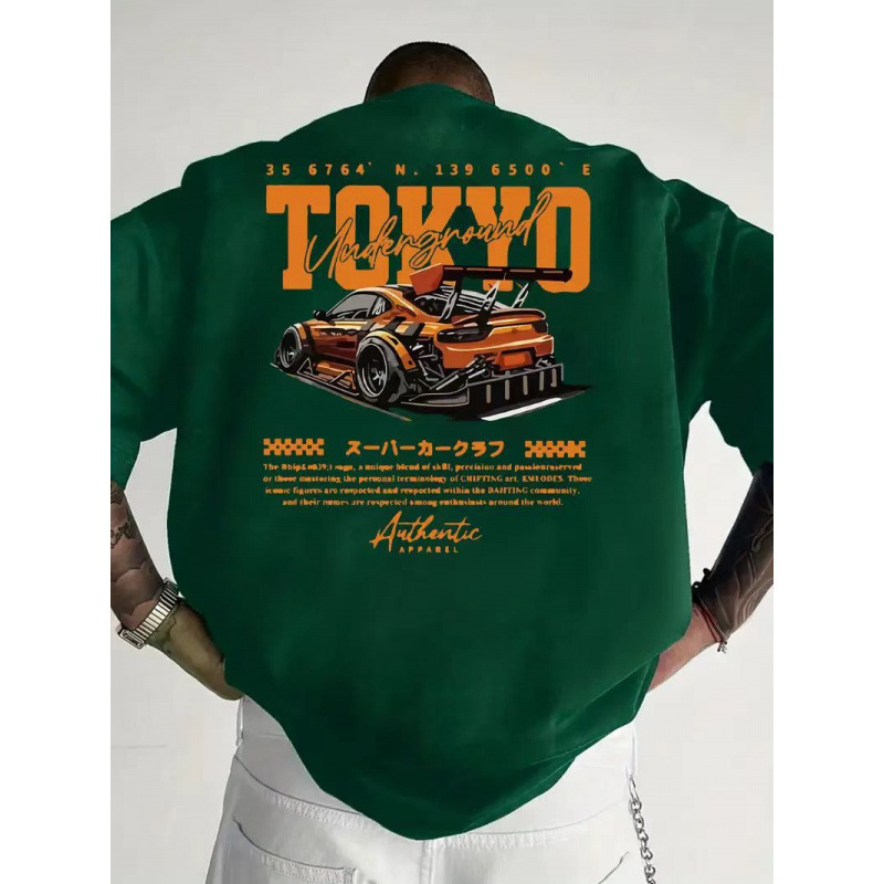 Američka retro trkaća odijela, majica kratkih rukava, ženska, ljetna trendi marka za 2025., svestrana hip-hop ulična odjeća s pola rukava