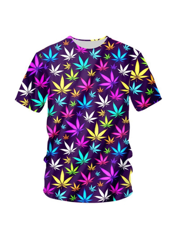 Temu дропшипинг трансгранична гореща продажба хавайска тениска 3D дигитален персонализиран печат мъжка лятна блуза с къс ръкав и обло деколте