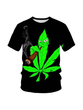 Temu Dropshipping Cross-Border Hot Selling Χαβανέζικο T-Shirt 3D Ψηφιακό Εξατομικευμένο Τύπωμα Ανδρικό Καλοκαιρινό Μπλούζα με Στρογγυλή Λαιμόκοψη