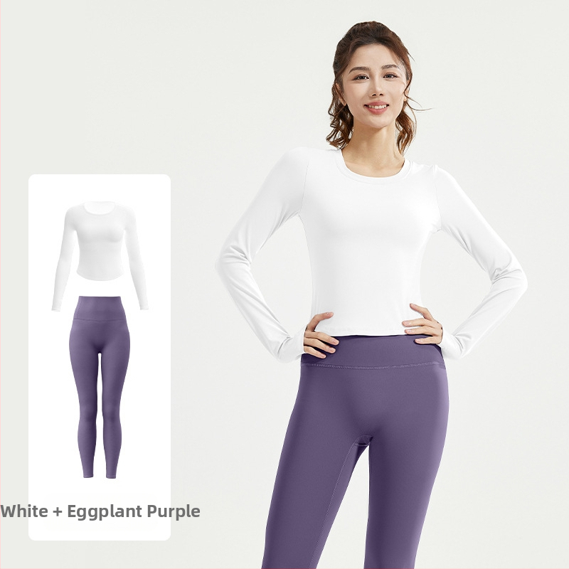 Juyitang uus alasti õhuke joogaülikond õhuke elastne hingav fitness jooksmiseks vaba aja veetmiseks mõeldud fitnessülikond