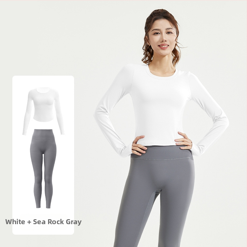 Juyitang uus alasti õhuke joogaülikond õhuke elastne hingav fitness jooksmiseks vaba aja veetmiseks mõeldud fitnessülikond