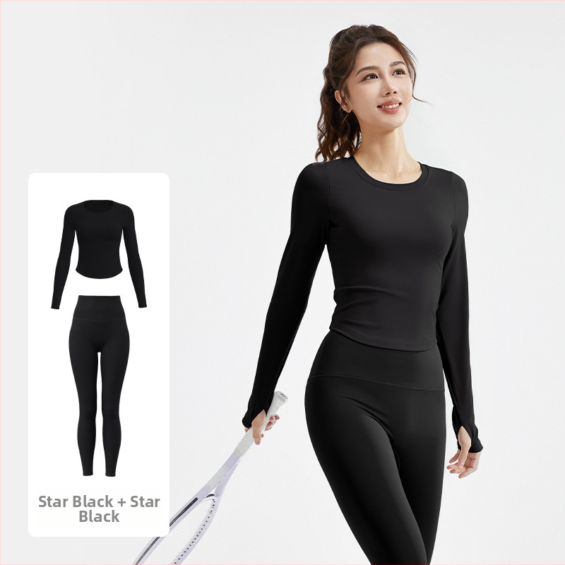 Juyitang uus alasti õhuke joogaülikond õhuke elastne hingav fitness jooksmiseks vaba aja veetmiseks mõeldud fitnessülikond