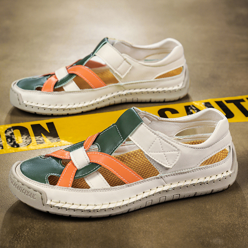 Летни сандали с трансгранични експлозии за жени 2025, големи размери, нови студентски леки дамски обувки, неплъзгащи се, ежедневни плажни обувки с мека подметка