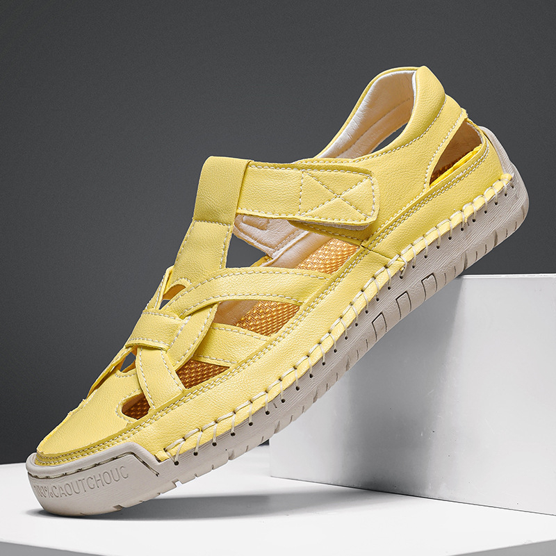 Летни сандали с трансгранични експлозии за жени 2025, големи размери, нови студентски леки дамски обувки, неплъзгащи се, ежедневни плажни обувки с мека подметка