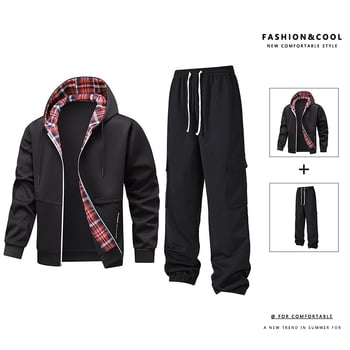 Európai méretű, határokon átnyúló, tavaszi és őszi új, kardigán, meleg kabát, férfi laza, divatos, sokoldalú, divatos hétköznapi öltöny