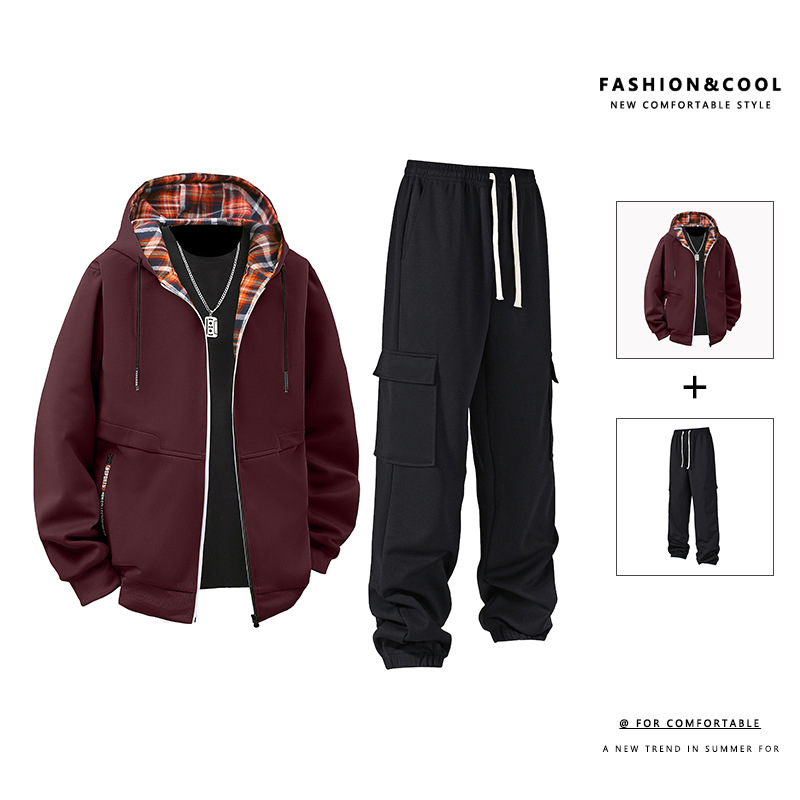 Európai méretű, határokon átnyúló, tavaszi és őszi új, kardigán, meleg kabát, férfi laza, divatos, sokoldalú, divatos hétköznapi öltöny