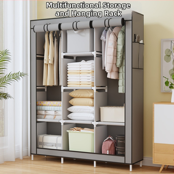 Lõuna-Ameerika enimmüüdud multifunktsionaalne tolmukindel riidest riidekapp kodu magamistoa riidekapp isetegemise kokkupanekuks hoiukapp hoiustamiseks