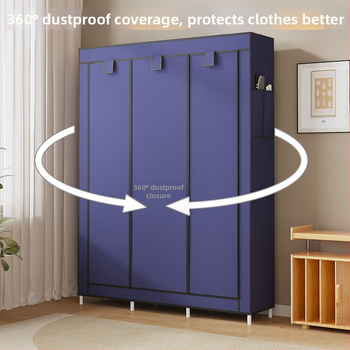 Lõuna-Ameerika enimmüüdud multifunktsionaalne tolmukindel riidest riidekapp kodu magamistoa riidekapp isetegemise kokkupanekuks hoiukapp hoiustamiseks