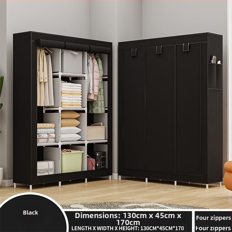 Lõuna-Ameerika enimmüüdud multifunktsionaalne tolmukindel riidest riidekapp kodu magamistoa riidekapp isetegemise kokkupanekuks hoiukapp hoiustamiseks