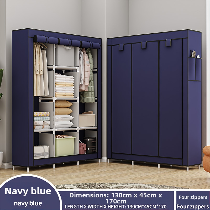 Lõuna-Ameerika enimmüüdud multifunktsionaalne tolmukindel riidest riidekapp kodu magamistoa riidekapp isetegemise kokkupanekuks hoiukapp hoiustamiseks