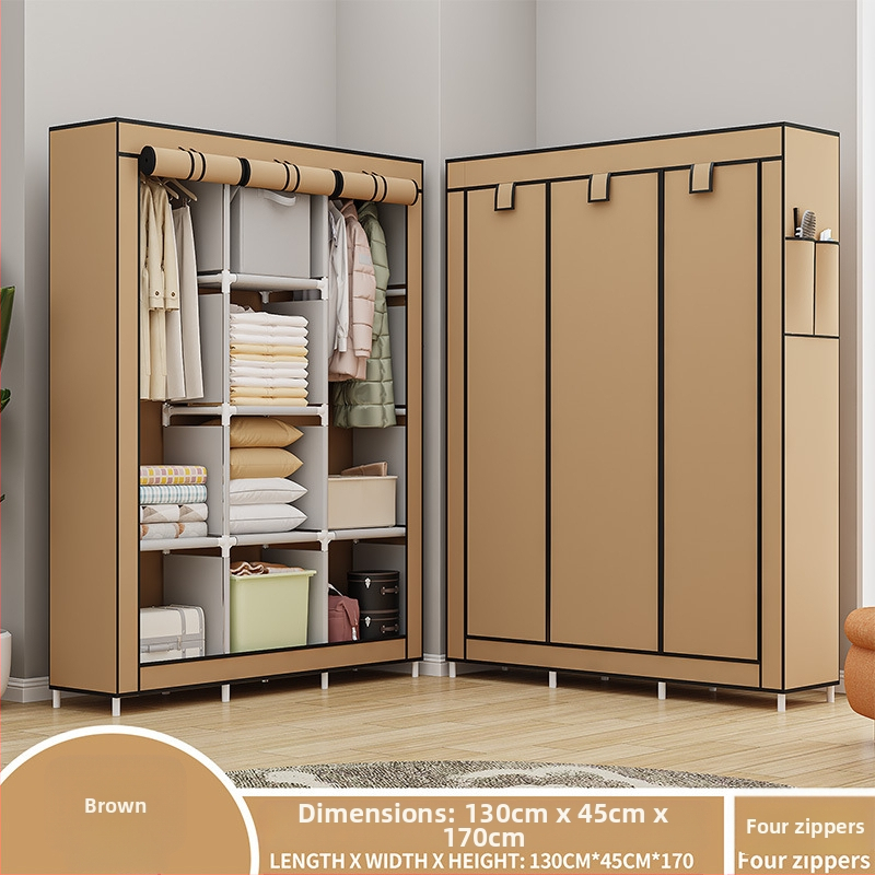 Lõuna-Ameerika enimmüüdud multifunktsionaalne tolmukindel riidest riidekapp kodu magamistoa riidekapp isetegemise kokkupanekuks hoiukapp hoiustamiseks