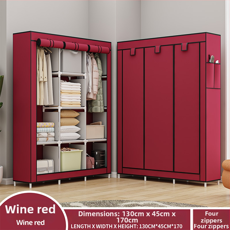 Lõuna-Ameerika enimmüüdud multifunktsionaalne tolmukindel riidest riidekapp kodu magamistoa riidekapp isetegemise kokkupanekuks hoiukapp hoiustamiseks