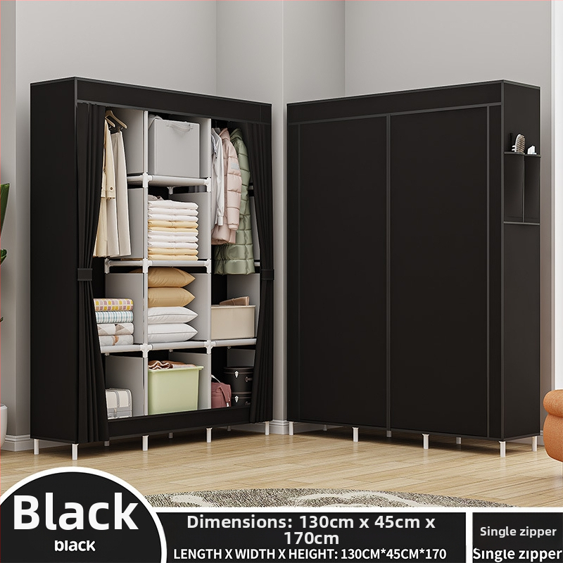 Lõuna-Ameerika enimmüüdud multifunktsionaalne tolmukindel riidest riidekapp kodu magamistoa riidekapp isetegemise kokkupanekuks hoiukapp hoiustamiseks