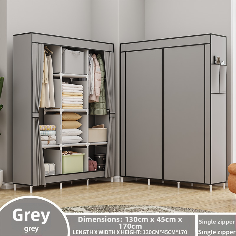 Lõuna-Ameerika enimmüüdud multifunktsionaalne tolmukindel riidest riidekapp kodu magamistoa riidekapp isetegemise kokkupanekuks hoiukapp hoiustamiseks