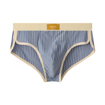 Huajielong νέα ριγέ βαμβακερά ανδρικά εσώρουχα, ανδρικά σλιπ, αναπνεύσιμα ανδρικά σορτς μόδας, μια γενιά μαλλιών