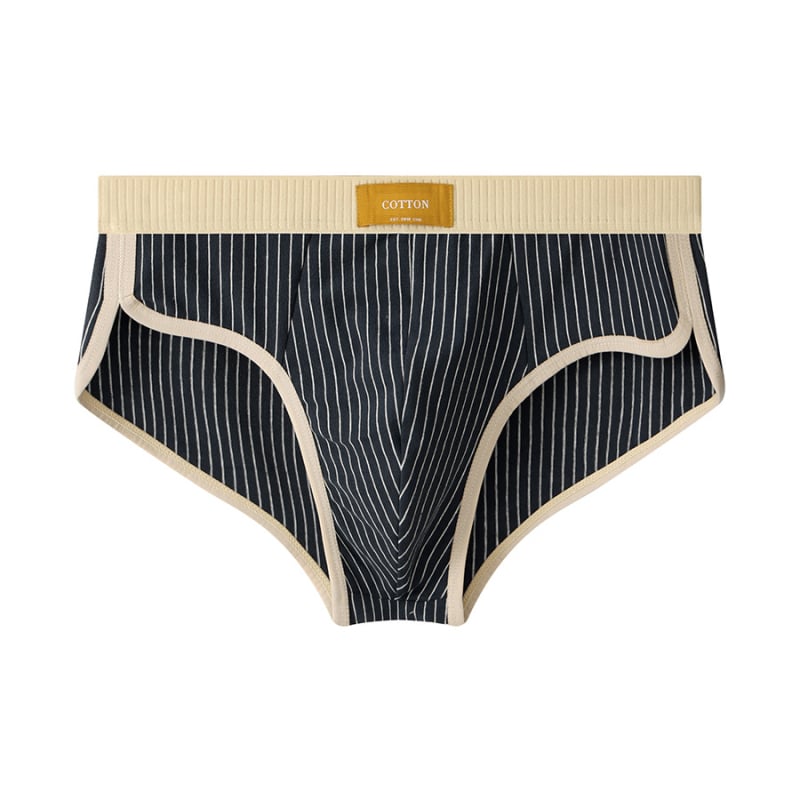 Huajielong νέα ριγέ βαμβακερά ανδρικά εσώρουχα, ανδρικά σλιπ, αναπνεύσιμα ανδρικά σορτς μόδας, μια γενιά μαλλιών