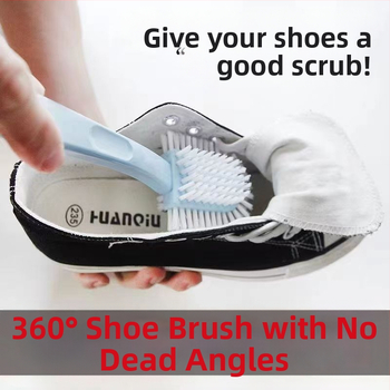 Penkiapusis batų šepetys, buitinis, ilga rankena, batų plovimui, specialus artefaktas, daugiafunkcis valymo šepetys, universalus, be nukritusio kampo, valymo šepetys
