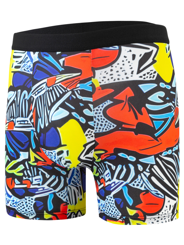 Meeste uudne trükitud veniv pikk versioon graffiti stiilis aluspesu pikendatud sääreosa ja inglise pesumärgisega, Euroopa ja Ameerika suurused