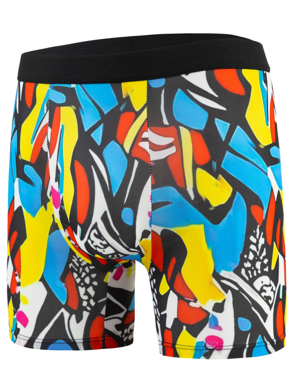 Meeste uudne trükitud veniv pikk versioon graffiti stiilis aluspesu pikendatud sääreosa ja inglise pesumärgisega, Euroopa ja Ameerika suurused