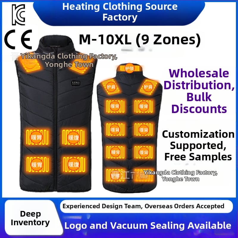 Inteligentná vykurovacia vesta, oblasť 249, okres 17, okres, elektrická vesta pre mužov a ženy, grafénová oblasť 2, okres 4, okres 9, továreň na vesty