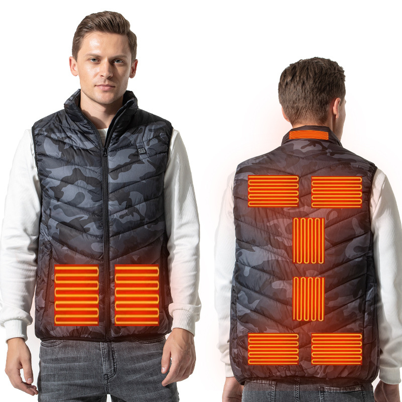 Inteligentná vykurovacia vesta, oblasť 249, okres 17, okres, elektrická vesta pre mužov a ženy, grafénová oblasť 2, okres 4, okres 9, továreň na vesty