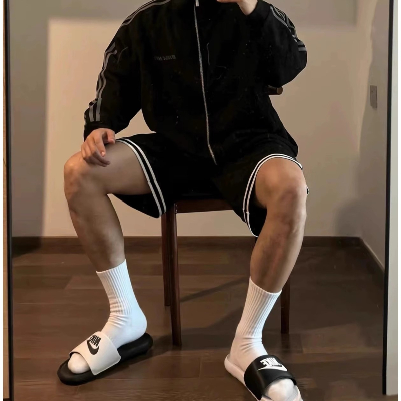 7 paari valgeid sokke, meeste poolsääreni ulatuvad sokid, naiste puhtast puuvillast higi imavad spordisokid, korvpallisokid, paksendatud rätikupõhjaga sukad