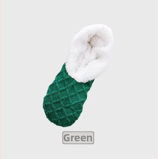 Sokid Naiste Ameerika stiilis sametist kašmiirist silikoonist libisemiskindlad ühevärvilised põrandasokid Magusad soojad naiste sokid, komplekt Kuu sokke