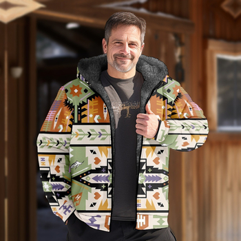 Prekogranična vruća prodaja baršunaste zadebljane zimske pamučne vanjske odjeće u etničkom stilu za muškarce s dvostrukom podstavom, debela baršunasta pamučna vanjska odjeća, topla pamučna vanjska odjeća