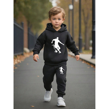 Dječje odijelo prekogranično Amazon AliExpress vanjska trgovina generacija velikih dječjih pulovera s kapuljačom, džempera i hlača, dvodijelni set
