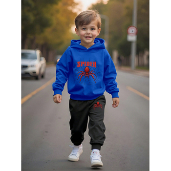 Dječje odijelo prekogranično Amazon AliExpress vanjska trgovina generacija velikih dječjih pulovera s kapuljačom, džempera i hlača, dvodijelni set