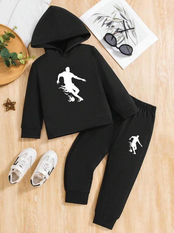 Dječje odijelo prekogranično Amazon AliExpress vanjska trgovina generacija velikih dječjih pulovera s kapuljačom, džempera i hlača, dvodijelni set