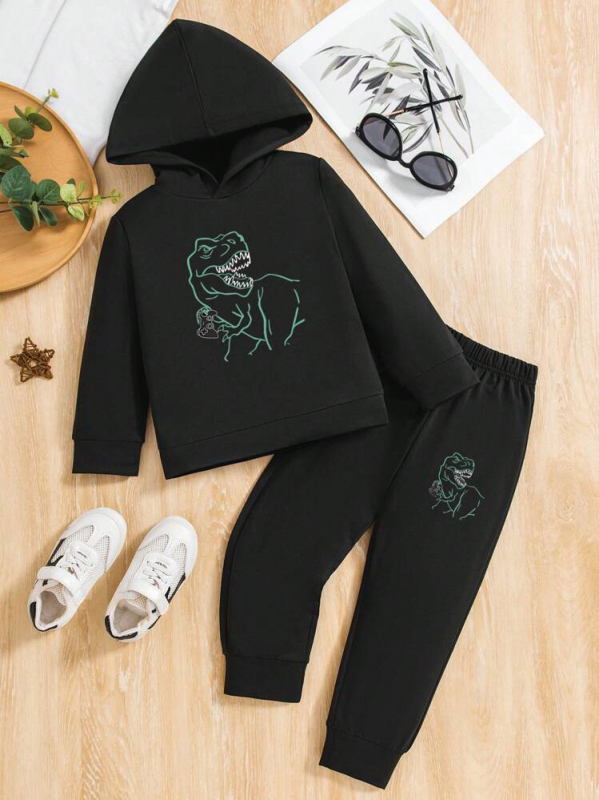 Dječje odijelo prekogranično Amazon AliExpress vanjska trgovina generacija velikih dječjih pulovera s kapuljačom, džempera i hlača, dvodijelni set