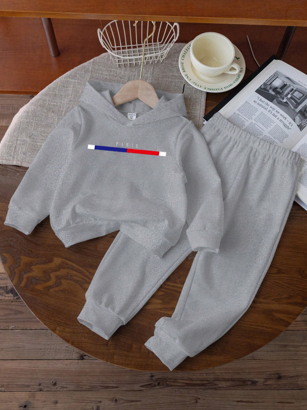 Dječje odijelo prekogranično Amazon AliExpress vanjska trgovina generacija velikih dječjih pulovera s kapuljačom, džempera i hlača, dvodijelni set