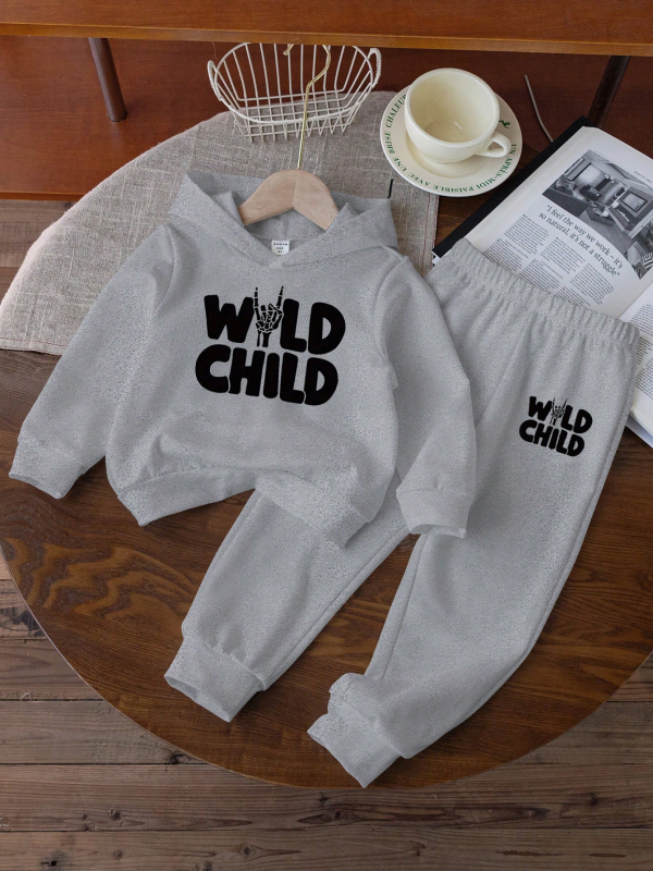 Dječje odijelo prekogranično Amazon AliExpress vanjska trgovina generacija velikih dječjih pulovera s kapuljačom, džempera i hlača, dvodijelni set