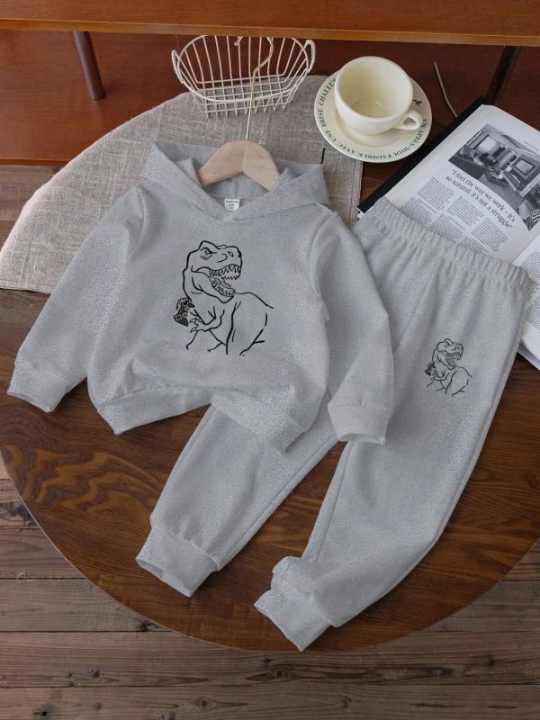 Dječje odijelo prekogranično Amazon AliExpress vanjska trgovina generacija velikih dječjih pulovera s kapuljačom, džempera i hlača, dvodijelni set